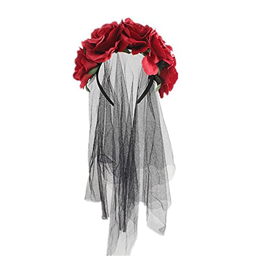 THINCAN Spitze Stirnband Spitzenschleier Haare Für Halloween Party Tragen Haarband Gothic Cosplay Themen Party Kostüm Party Requisiten von THINCAN