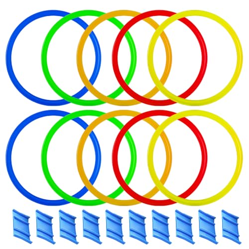 THINCAN Sprung Hoops Outdoor Physikalisches Training Indoor Sportspiel Kinder Springen Ringe Spielzeug Outdoor Sportspiel Lustiges Geburtstagsgeschenk THINCAN Sprung Hoops Outdoor Physikalisches Training Indoor Sportspiel Kinder Springen Ringe Spielzeug Outdoor Sportspiel Lustiges Geburtstagsgeschenk von THINCAN