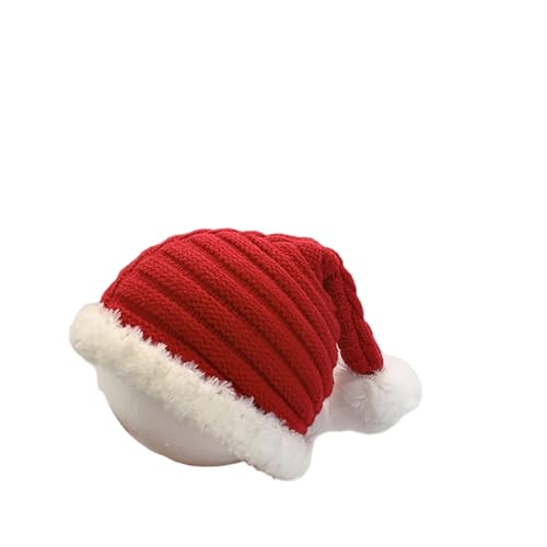 THINCAN Stilvoller Gestrickter Weihnachtsmütze Süßes Weihnachtslippen Für Kinder Weiche Und Komfortable Winter Kopfbedeckung Leichtes Wolle von THINCAN