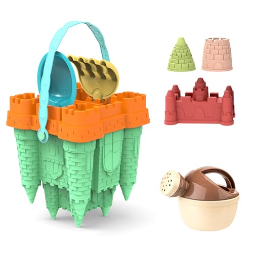 THINCAN Strandsandspielzeug Mit Schlossform Für Kinder Sand Skulptur Sandform Strand Sandspielzeug Party Spiel Spielzeug Strand Sand Bucket Spielzeug THINCAN Strandsandspielzeug Mit Schlossform Für Kinder Sand Skulptur Sandform Strand Sandspielzeug Party Spiel Spielzeug Strand Sand Bucket Spielzeug von THINCAN