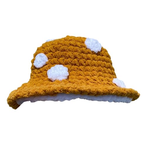 THINCAN Strickeimer Für Frauen Lustige Pilzhut Elegante Häkelhut Fashion Fisherman Kinder Kostüm Kopfbedeckung THINCAN Strickeimer Für Frauen Lustige Pilzhut Elegante Häkelhut Fashion Fisherman Kinder Kostüm Kopfbedeckung von THINCAN