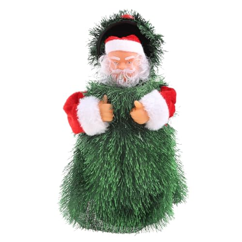 THINCAN Tanzer Weihnachtsmann Für Puppen Elektronische Spielzeug Singen Weihnachtsmann Weihnachtsbaum Haus Urlaub Ornament Tischdekora von THINCAN