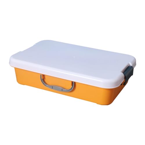 THINCAN Tragbare Mehrfarbige Sandbox Spielzeug Organisatoren Stapelbare Sensorische Mülleimer Mit Deckel Für Sandkunstzustände Kinder Spielzimmerlagerung von THINCAN