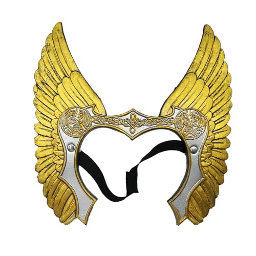 THINCAN Valkyrja Wariour Stirnband Valkyrja Hair Accessoires Mittelalterlich Vikinges Kostüm Für Mardi Gras Halloween Cosplay Party von THINCAN