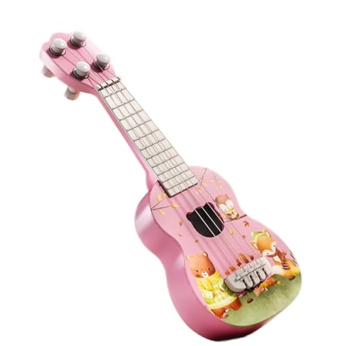 THINCAN Verspielte Kinder Ukulele Mit Simuliertem Hölzernem Sound Kompaktes Design Um Rhythmus Kreativität Koordination Kinder Spielzeuggitarre Für Jungen Zu Fördern von THINCAN
