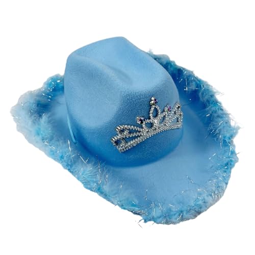 THINCAN Vintage Cowboy Für Brautbrautjungfern Elegante Pelzige Schwimon Cowboy Party Kostüm Maskerade Bälle Kopfzubehör THINCAN Vintage Cowboy Für Brautbrautjungfern Elegante Pelzige Schwimon Cowboy Party Kostüm Maskerade Bälle Kopfzubehör von THINCAN