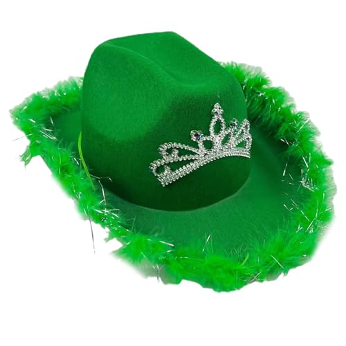 THINCAN Vintage Cowboy Für Brautbrautjungfern Elegante Pelzige Schwimon Cowboy Party Kostüm Maskerade Bälle Kopfzubehör THINCAN Vintage Cowboy Für Brautbrautjungfern Elegante Pelzige Schwimon Cowboy Party Kostüm Maskerade Bälle Kopfzubehör von THINCAN