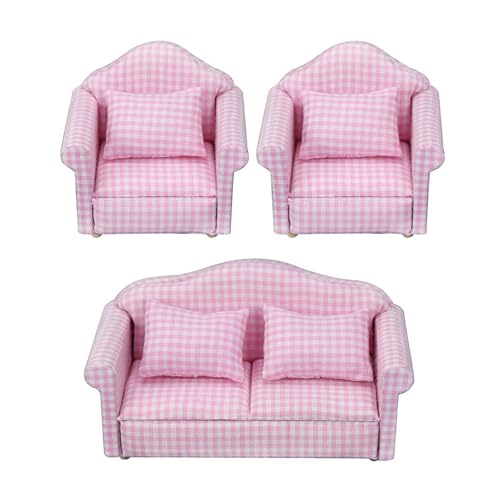 THINCAN Waschbares Miniatursofa Set Modellfigur Für Puppenhausdekoration Und Kinder Kreative Spielen Landschaft Accessoire Miniatursofa Set THINCAN Waschbares Miniatursofa Set Modellfigur Für Puppenhausdekoration Und Kinder Kreative Spielen Landschaft Accessoire Miniatursofa Set von THINCAN