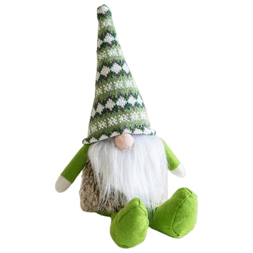 THINCAN Weihnachtsknors Urlaub Dekoration Handgefertigte Schwedische Tomtes Gefülltes Schmuck Gestreifter Plüsch Puppen Spielzeug von THINCAN