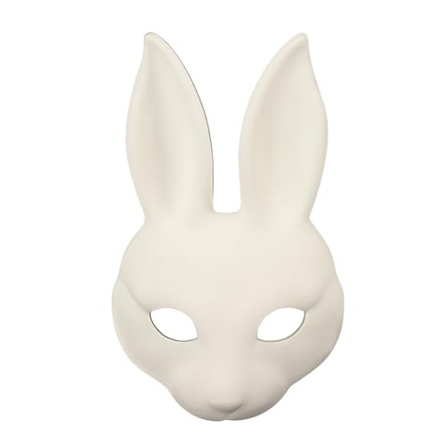 THINCAN Weißer Lederverstellbar Für Erwachsene Halloween Cosplay & Craft Party Supplies Kaninchenmaske Für Kunstprojekte THINCAN Weißer Lederverstellbar Für Erwachsene Halloween Cosplay & Craft Party Supplies Kaninchenmaske Für Kunstprojekte von THINCAN