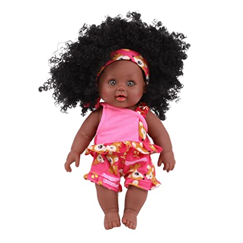 THINCAN Wiedergeborenes Schwarzes Baby Für 12in Afro Haar Ganzkörper Künstliche Handwerk Für W/Mode Kleid Kinder Popula THINCAN Wiedergeborenes Schwarzes Baby Für 12in Afro Haar Ganzkörper Künstliche Handwerk Für W/Mode Kleid Kinder Popula von THINCAN
