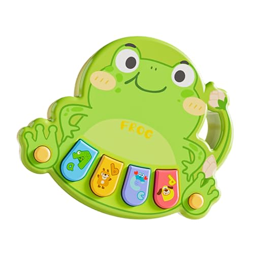 Tragbares Tierpiano Lernspielzeug Für Säuglinge Cartoon Design ABS Safe Multisensory Musikmodi Kognitive Fähigkeiten Builder Vorschule Musik Keyboard von THINCAN