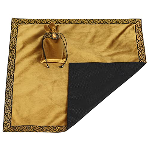 Wahrsagerige Tischdecke Brettspielkarten Taschen Karten Pad Stoffzubehör Velvet Mit Aufbewahrungstasche Wahrsacher Quadrat Velvet von THINCAN
