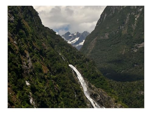1000 Teile Erwachsenenpuzzle ab 14 Jahren-Berge,Bäume,Wasserfall,Wolken 70x50cm von THISIT