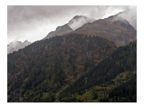 1000 Teile Erwachsenenpuzzle ab 14 Jahren-Berge,Hänge,Wälder,Bäume,Wolken 70x50cm von THISIT