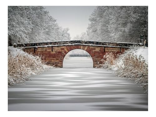 1000 Teile Erwachsenenpuzzle ab 14 Jahren-Brücke,Fluss,EIS 70x50cm von THISIT