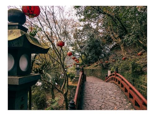 1000 Teile Erwachsenenpuzzle ab 14 Jahren-Brücke,Laternen,China 70x50cm von THISIT