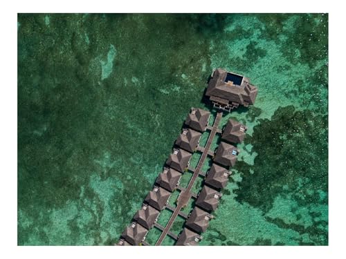 1000 Teile Erwachsenenpuzzle ab 14 Jahren-Bungalow,Meer,Luftaufnahme,Aussicht 70x50cm 1000 Teile Erwachsenenpuzzle ab 14 Jahren-Bungalow,Meer,Luftaufnahme,Aussicht 70x50cm von THISIT