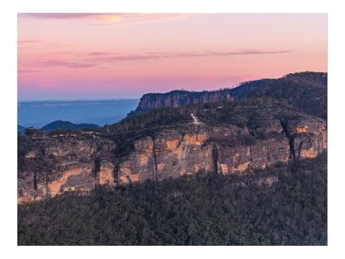 1000 Teile Erwachsenenpuzzle ab 14 Jahren-Canyon,Felsen,Bäume,Wälder,Sonnenuntergang 70x50cm von THISIT