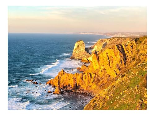 1000 Teile Erwachsenenpuzzle ab 14 Jahren-Felsen,Küste,Meer,Brandung 70x50cm von THISIT