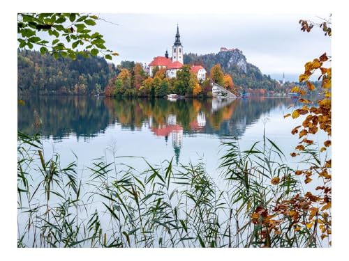 1000 Teile Erwachsenenpuzzle ab 14 Jahren-Kapelle,Gebäude,See 70x50cm 1000 Teile Erwachsenenpuzzle ab 14 Jahren-Kapelle,Gebäude,See 70x50cm von THISIT