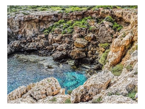 1000 Teile Erwachsenenpuzzle ab 14 Jahren-Klippe,Steine,See 70x50cm 1000 Teile Erwachsenenpuzzle ab 14 Jahren-Klippe,Steine,See 70x50cm von THISIT