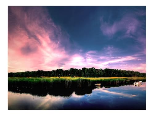 1000 Teile Erwachsenenpuzzle ab 14 Jahren-Küste,Boote,Bäume,Himmel,See 70x50cm 1000 Teile Erwachsenenpuzzle ab 14 Jahren-Küste,Boote,Bäume,Himmel,See 70x50cm von THISIT