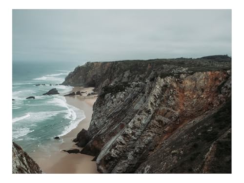 1000 Teile Erwachsenenpuzzle ab 14 Jahren-Küste,Klippen,Strand 70x50cm von THISIT