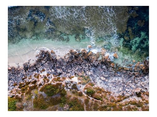 1000 Teile Erwachsenenpuzzle ab 14 Jahren-Küste,Luftaufnahme,Ansicht,Straße 70x50cm von THISIT