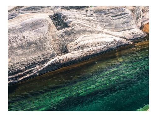 1000 Teile Erwachsenenpuzzle ab 14 Jahren-Wasser,Steine,Wellen,Blendung 70x50cm von THISIT