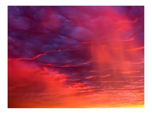 1000 Teile Klassisches Puzzle für Erwachsene Und Kinder-Wolken,Himmel,Regen 70x50cm von THISIT
