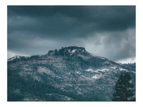 1000 Teile Puzzle Erwachsene-Berg,Gipfel,Bäume,Bewölkt 70x50cm von THISIT