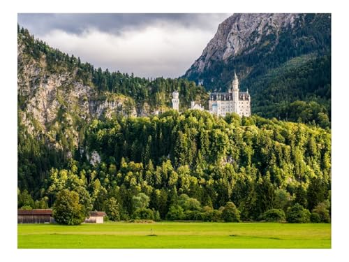 1000 Teile Puzzle Erwachsene-Burg,Bäume,Berge 70x50cm 1000 Teile Puzzle Erwachsene-Burg,Bäume,Berge 70x50cm von THISIT