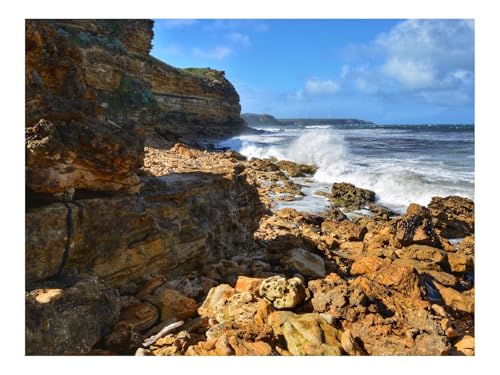 1000 Teile Puzzle Puzzlespiele für Die Ganze Familie-Küste,Felsen,Steine,Meer,Gischt,Wasser 70x50cm 1000 Teile Puzzle Puzzlespiele für Die Ganze Familie-Küste,Felsen,Steine,Meer,Gischt,Wasser 70x50cm von THISIT