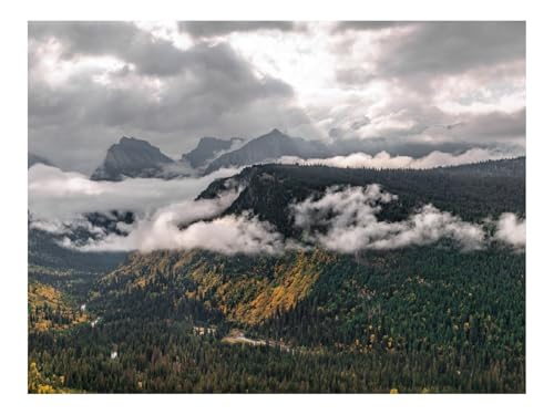 1000 Teile Puzzle für Erwachsene Und Kinder ab 14 Jahren-Berge,Bäume,Wälder,Tal,Wolken,Landschaft 70x50cm 1000 Teile Puzzle für Erwachsene Und Kinder ab 14 Jahren-Berge,Bäume,Wälder,Tal,Wolken,Landschaft 70x50cm von THISIT