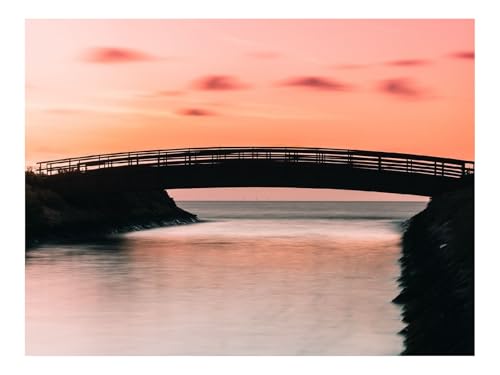 1000 Teile Puzzle für Erwachsene Und Kinder ab 14 Jahren-Brücke,Bucht,Sonnenuntergang 70x50cm von THISIT