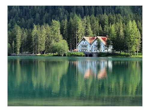 1000 Teile Puzzle für Erwachsene Und Kinder ab 14 Jahren-Gebäude,Wälder,See 70x50cm 1000 Teile Puzzle für Erwachsene Und Kinder ab 14 Jahren-Gebäude,Wälder,See 70x50cm von THISIT