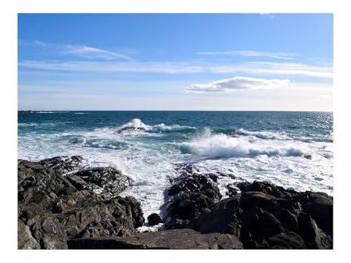 1000 Teile Puzzle für Erwachsene Und Kinder ab 14 Jahren-Küste,Felsen,Meer 70x50cm von THISIT