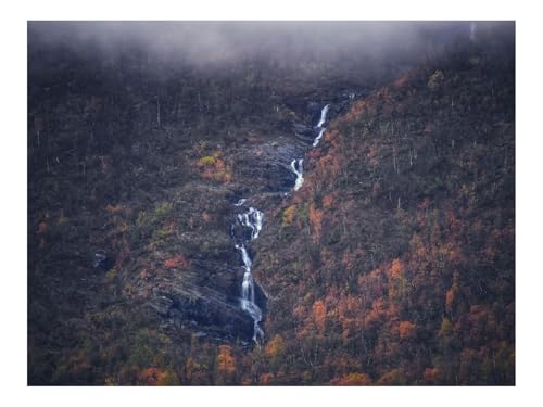 1000 Teile Puzzle für Erwachsene Und Kinder ab 14 Jahren-Wasserfall,Berg,Bäume,Natur 70x50cm von THISIT