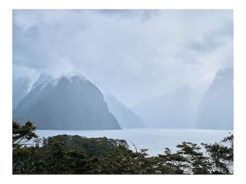 1000 Teile Puzzles – Herausforderung Spielzeug-Berge,Bäume,See,Nebel,Landschaft 70x50cm von THISIT