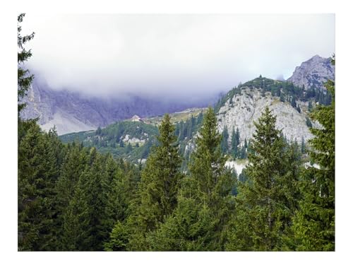 1000 Teile Puzzles – Herausforderung Spielzeug-Berge,Bäume,Wälder,Nebel,Landschaft,Luftaufnahme 70x50cm von THISIT