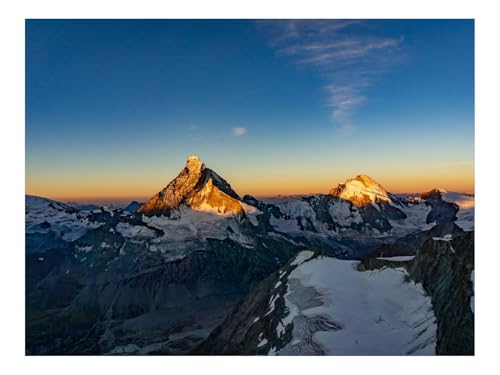 1000 Teile Puzzles – Herausforderung Spielzeug-Berge,Gipfel,Relief,Schneebedeckt,Horizont 70x50cm von THISIT