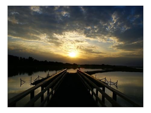1000 Teile Puzzles – Herausforderungsspielzeug-Pier,Wasser,Niedergang,Abend 70x50cm 1000 Teile Puzzles – Herausforderungsspielzeug-Pier,Wasser,Niedergang,Abend 70x50cm von THISIT