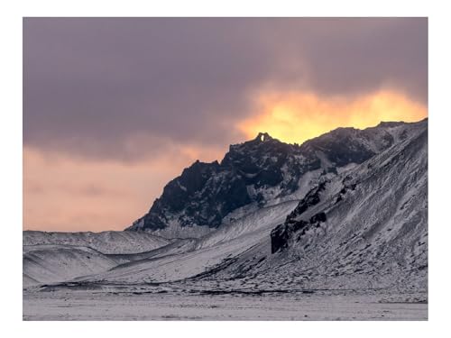 1000 Teile Puzzles für Erwachsene PäDagogisches Spiel-Berg,Schnee,Sonnenuntergang,Abenddämmerung,Natur 70x50cm von THISIT