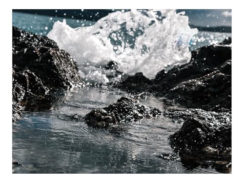 1000 Teile Puzzles für Erwachsene PäDagogisches Spiel-Felsen,Meer,Spritzer,Gischt,Wasser 70x50cm von THISIT