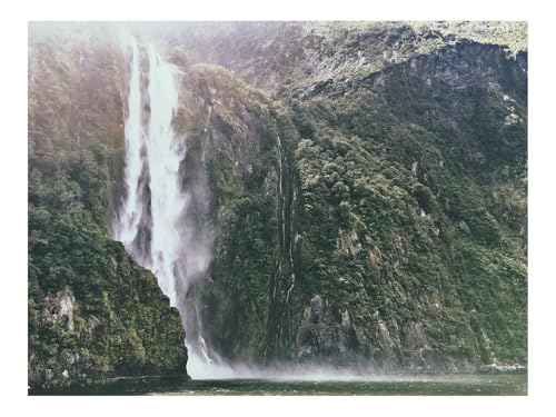 1000 Teile Puzzles für Erwachsene PäDagogisches Spiel-Wasserfall,Berge,Klippe,Fluss 70x50cm von THISIT