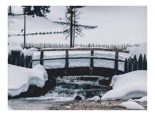 1000 Teilige Puzzles für Erwachsene Lernspiel-Brücke,Schnee 70x50cm 1000 Teilige Puzzles für Erwachsene Lernspiel-Brücke,Schnee 70x50cm von THISIT