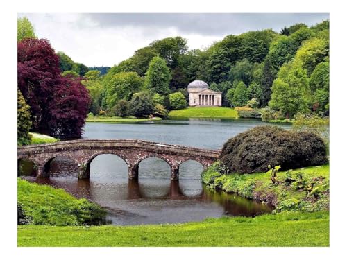 1500 Teile Erwachsenenpuzzle ab 14 Jahren-Brücke,Grüns,BAU 87x57cm 1500 Teile Erwachsenenpuzzle ab 14 Jahren-Brücke,Grüns,BAU 87x57cm von THISIT