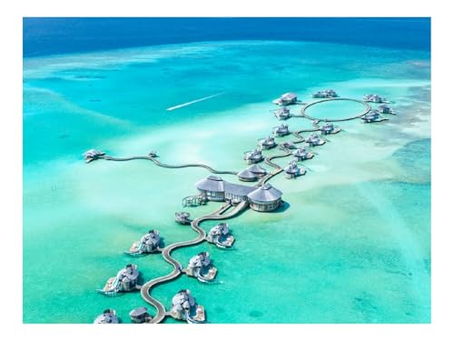 1500 Teile Erwachsenenpuzzle ab 14 Jahren-Bungalow,Luftaufnahme,Aussicht,Meer 87x57cm 1500 Teile Erwachsenenpuzzle ab 14 Jahren-Bungalow,Luftaufnahme,Aussicht,Meer 87x57cm von THISIT