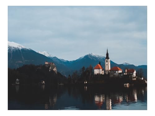 1500 Teile Erwachsenenpuzzle ab 14 Jahren-Burg,Turm,See 87x57cm von THISIT